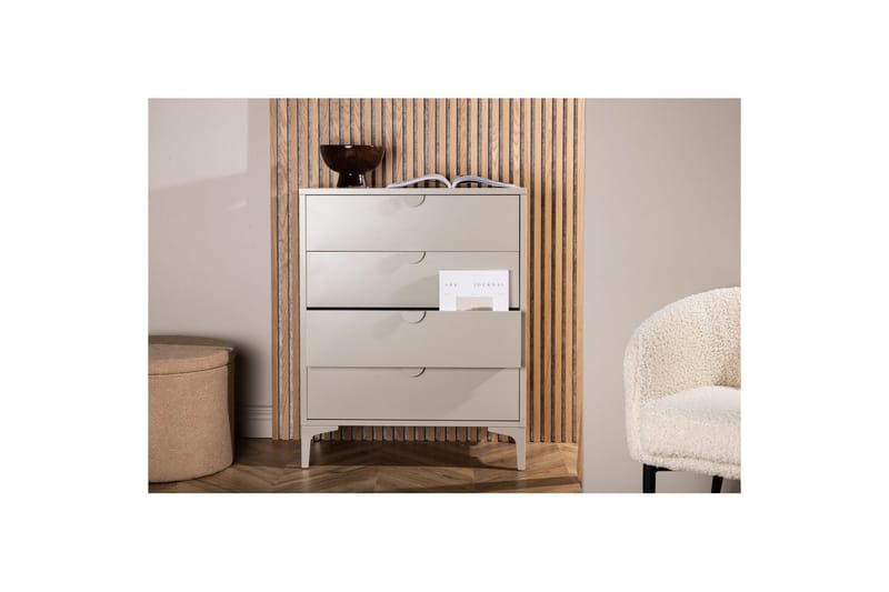 Kommode Piring - Beige, 40x78x98 - Opbevaring - Opbevaringsmøbler - Kommode
