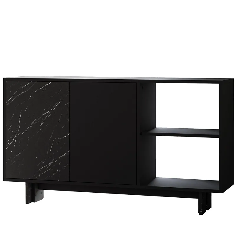 Konsolbord Homitis Ravello (140 x 80 x 35 cm) Sort marmor, undefined