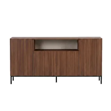 Konsolbord Nordure Rialto (160 x 80 x 40 cm) Milano Valnød Sort - Milano valnød og sort - Opbevaring - Opbevaringsmøbler - Skænke & sideboards
