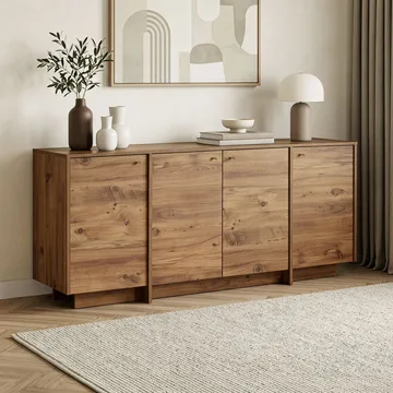 Konsolbord Nordure Varen (180 x 82 x 45 cm) Atlantic Pine - Atlantic Pine - Opbevaring - Opbevaringsmøbler - Skænke & sideboards