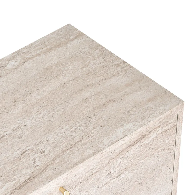 Konsolbord Nordure Varen (180 x 82 x 45 cm) Travertin - Travertin - Opbevaring - Opbevaringsmøbler - Skænke & sideboards