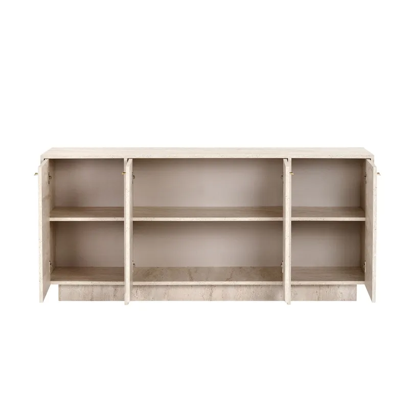 Konsolbord Nordure Varen (180 x 82 x 45 cm) Travertin - Travertin - Opbevaring - Opbevaringsmøbler - Skænke & sideboards