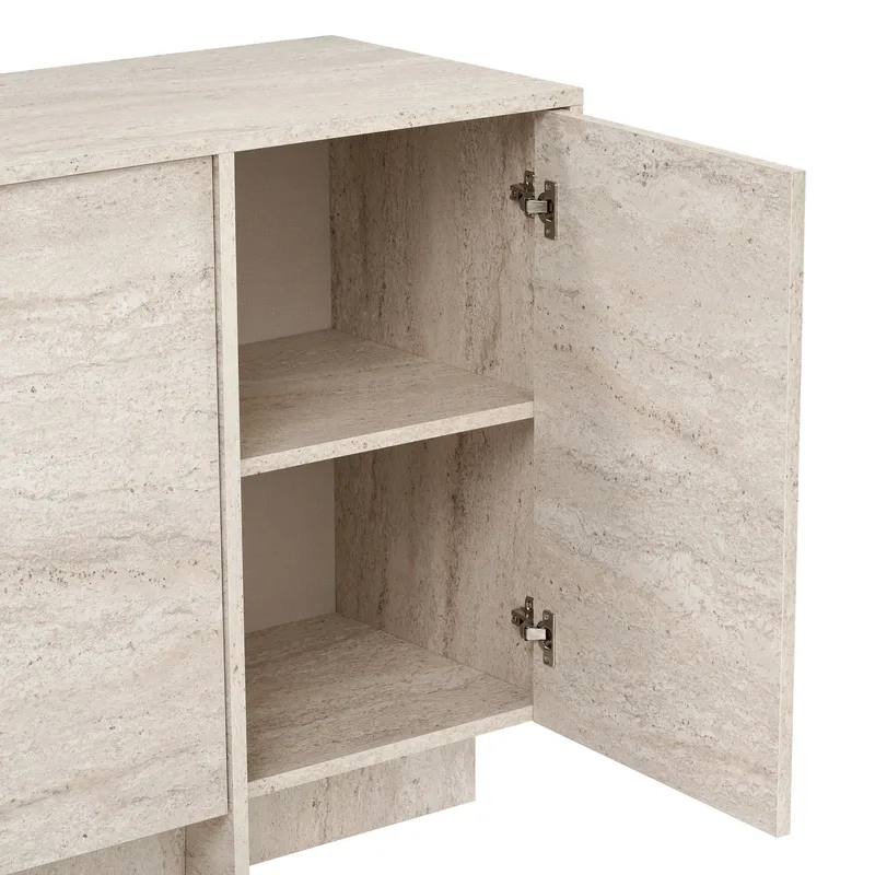 Konsolbord Nordure Varen (180 x 82 x 45 cm) Travertin - Travertin - Opbevaring - Opbevaringsmøbler - Skænke & sideboards