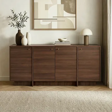 Konsolbord Nordure Varen (180 x 82 x 45 cm) Valnød - Valnød - Opbevaring - Opbevaringsmøbler - Skænke & sideboards