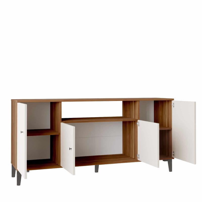 Konsolbord Skye Decor Bren (180 x 85 x 44,5 cm) Valnød - Valnød - Opbevaring - Opbevaringsmøbler - Skænke & sideboards