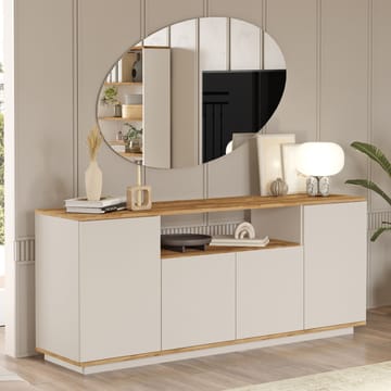 Konsolbord Skye Decor Cleo Shelf (180 x 75 x 44,5 cm) Atlantisk Fyr Cashmere - Atlantic Pine og Cashmere - Opbevaring - Opbevaringsmøbler - Skænke & sideboards