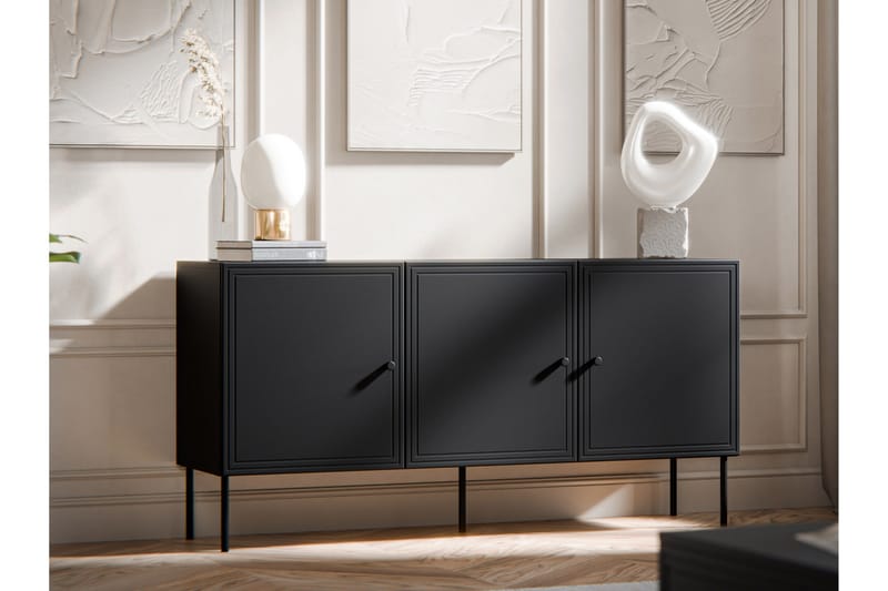 Laholm Kommode 151 cm - Sort - Opbevaring - Opbevaringsmøbler - Kommode