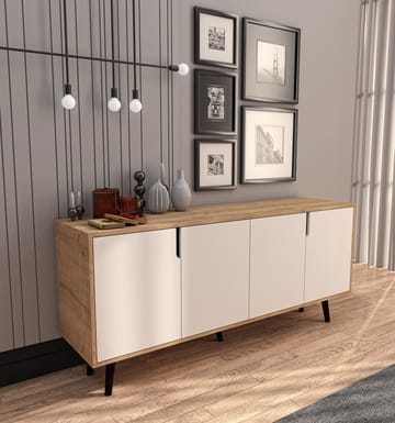 Latinara Konsolbord 180 cm - Sapphire eg, hvid - Opbevaring - Opbevaringsmøbler - Skænke & sideboards