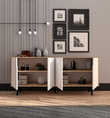 Latinara Konsolbord 180 cm - Sapphire eg, hvid - Opbevaring - Opbevaringsmøbler - Skænke & sideboards