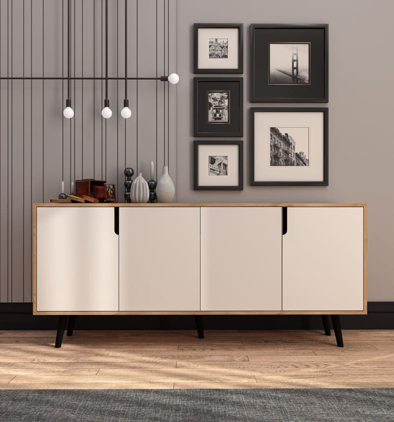 Latinara Konsolbord 180 cm - Sapphire eg, hvid - Opbevaring - Opbevaringsmøbler - Skænke & sideboards