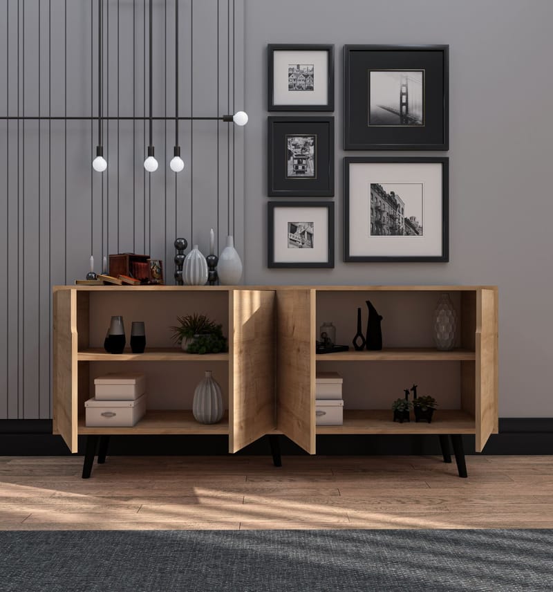Latinara Konsolbord 180 cm - Sapphire Oak - Opbevaring - Opbevaringsmøbler - Skænke & sideboards