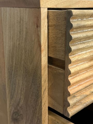 Livara skænk 160 cm industriel stil - lys naturbrun og sort - Opbevaring - Opbevaringsmøbler - Skænke & sideboards