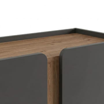 Lomar Skænk 90x120,4x40,5 cm - Antracit/Naturlig eg/Sort - Opbevaring - Opbevaringsmøbler - Skænke & sideboards