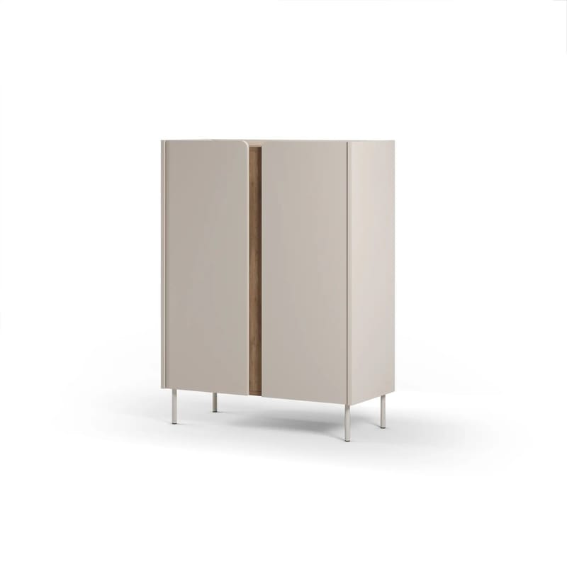 Lomar Skænk 90x120,4x40,5 cm - Sandstone, naturlig eg - Opbevaring - Opbevaringsmøbler - Skænke & sideboards