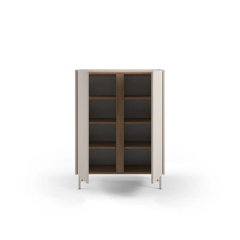 Lomar Skænk 90x120,4x40,5 cm - Sandstone, naturlig eg - Opbevaring - Opbevaringsmøbler - Skænke & sideboards
