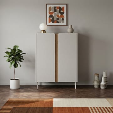 Lomar Skænk 90x120,4x40,5 cm - Sandstone, naturlig eg - Opbevaring - Opbevaringsmøbler - Skænke & sideboards