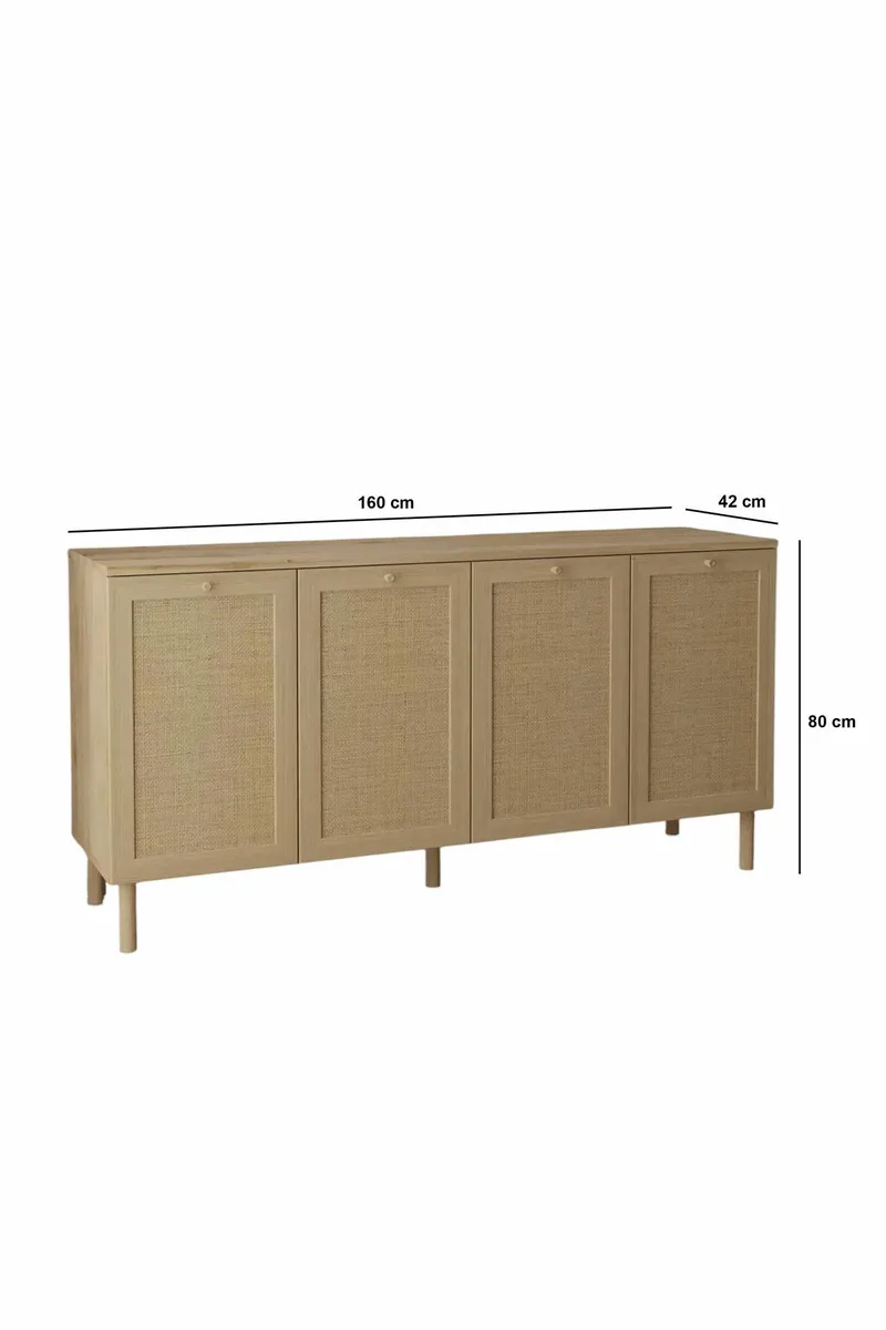 Meyloren skænk 160 cm - Beige - Opbevaring - Opbevaringsmøbler - Skænke & sideboards