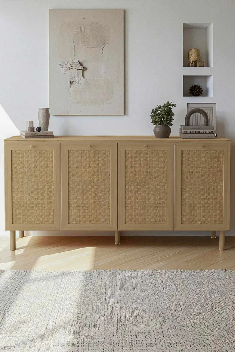 Meyloren skænk 160 cm - Beige - Opbevaring - Opbevaringsmøbler - Skænke & sideboards