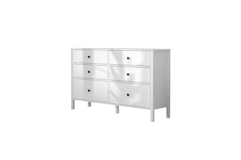 Meyric Hjørnekommode 154 cm, Natur/Hvid