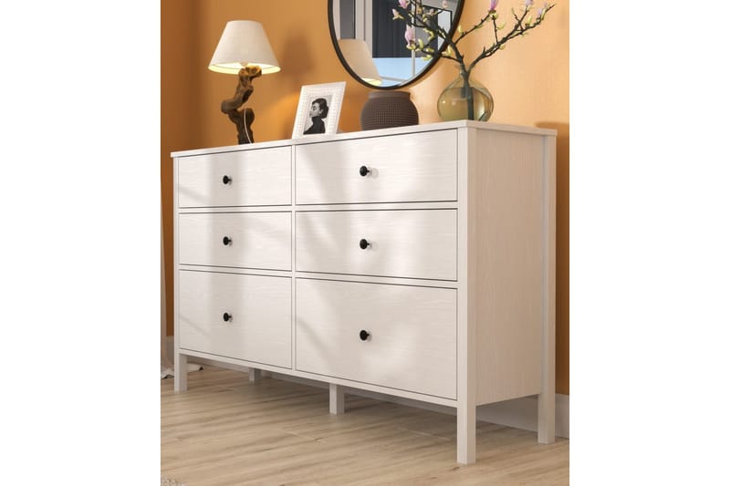 Meyric Hjørnekommode 154 cm - Natur/Hvid - Opbevaring - Opbevaringsmøbler - Kommode