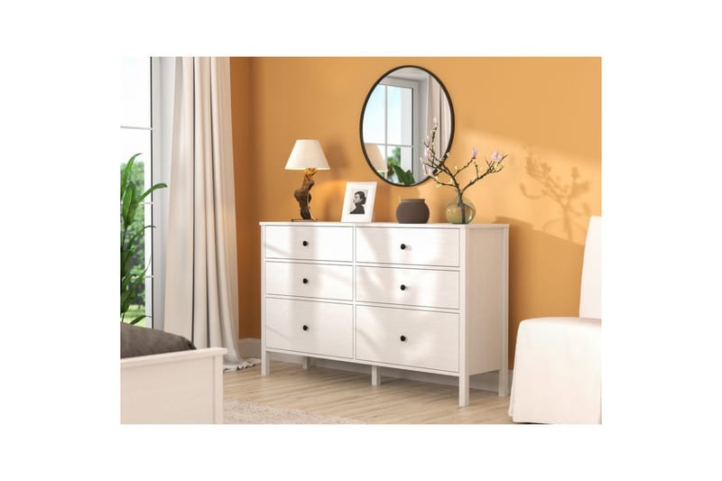 Meyric Hjørnekommode 154 cm - Natur/Hvid - Opbevaring - Opbevaringsmøbler - Kommode