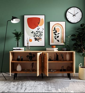Mivora Konsolbord 180 cm - Sapphire Oak - Opbevaring - Opbevaringsmøbler - Skænke & sideboards
