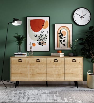 Mivora Konsolbord 180 cm - Sapphire Oak - Opbevaring - Opbevaringsmøbler - Skænke & sideboards