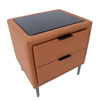 Natbord HOME4YOU Lena 50,5x41x54 cm cognacbrun - cognacbrun - Møbler - Borde - Aflastningsbord - Sengebord