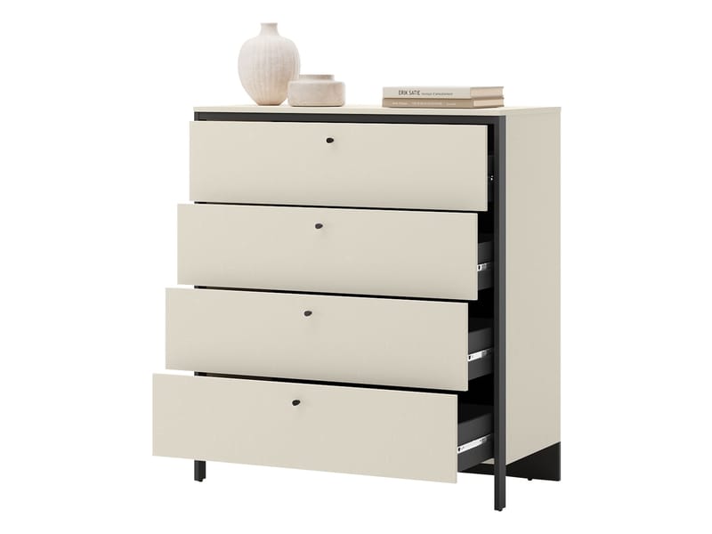 Navron Kommode 101 cm - Beige - Opbevaring - Opbevaringsmøbler - Kommode