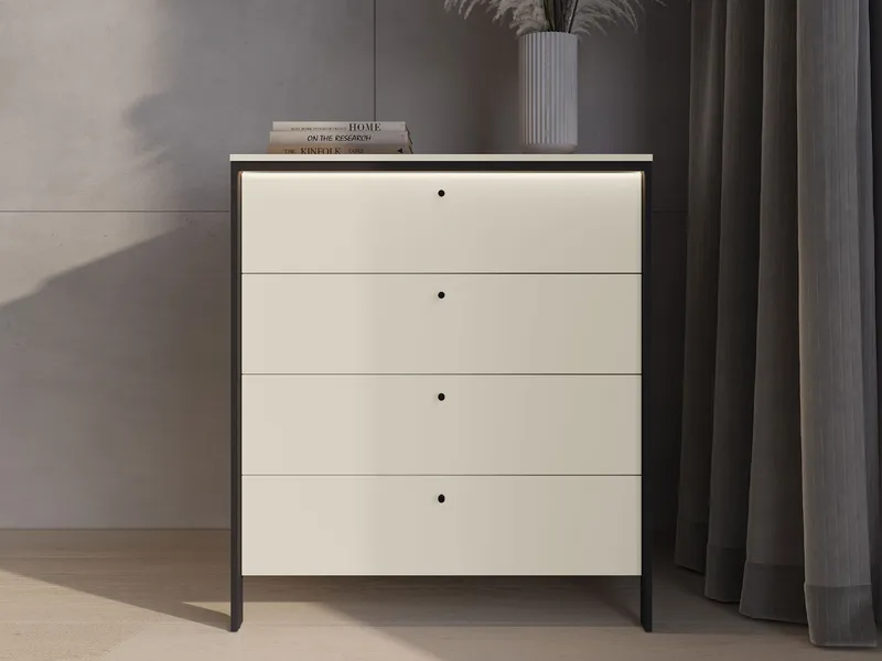 Navron Kommode 101 cm - Beige - Opbevaring - Opbevaringsmøbler - Kommode