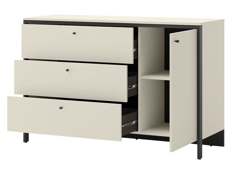 Navron Kommode 136 cm - Beige - Opbevaring - Opbevaringsmøbler - Kommode