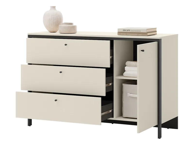 Navron Kommode 136 cm - Beige - Opbevaring - Opbevaringsmøbler - Kommode