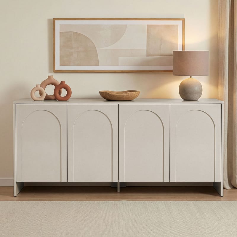 Nelora Konsolbord 180 cm - Creme - Opbevaring - Opbevaringsmøbler - Skænke & sideboards