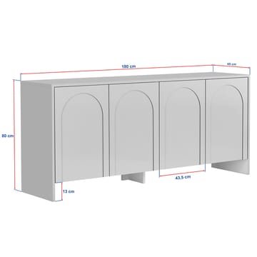 Nelora Konsolbord 180 cm - Hvid - Opbevaring - Opbevaringsmøbler - Skænke & sideboards