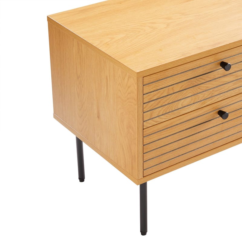 Nightstand HOME4YOU - brun - Møbler - Borde - Aflastningsbord - Sengebord