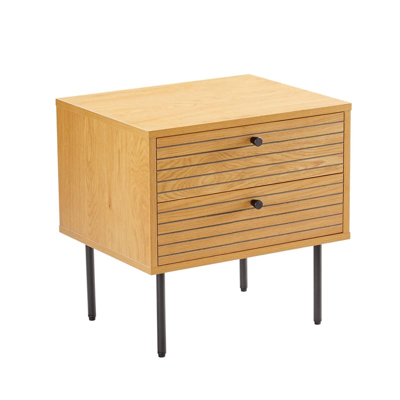 Nightstand HOME4YOU - brun - Møbler - Borde - Aflastningsbord - Sengebord