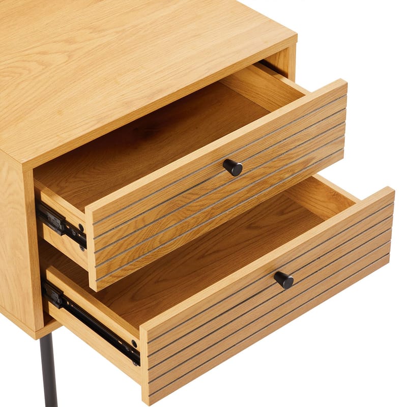 Nightstand HOME4YOU - brun - Møbler - Borde - Aflastningsbord - Sengebord