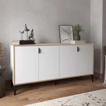 Olyros skænk 160 cm - Hvid - Opbevaring - Opbevaringsmøbler - Skænke & sideboards