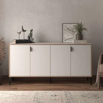 Olyros skænk 160 cm - Hvid - Opbevaring - Opbevaringsmøbler - Skænke & sideboards