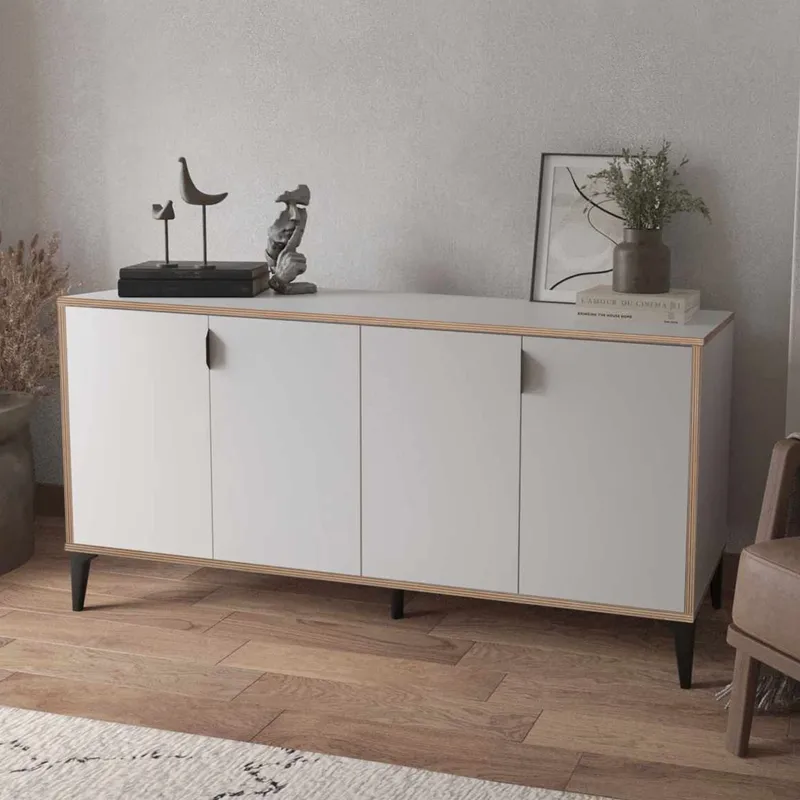 Olyros skænk 160 cm - Hvid - Opbevaring - Opbevaringsmøbler - Skænke & sideboards