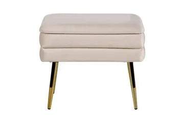 Opbevaringsbænk Odessa Beige/guld - Beige/guld - Opbevaring - Opbevaringsmøbler - Kister