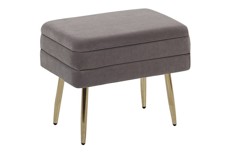 Opbevaringsbænk Odessa Grå/guld - Grå/guld - Opbevaring - Opbevaringsmøbler - Kister