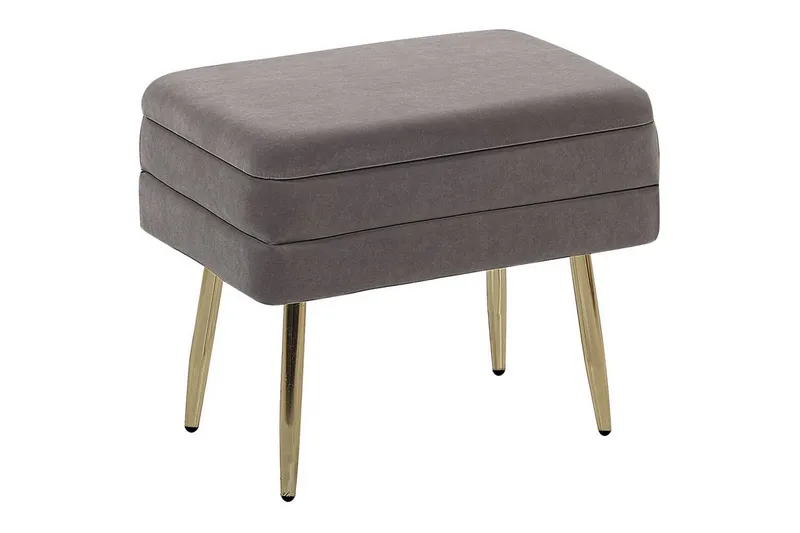 Opbevaringsbænk Odessa Grå/guld - Grå/guld - Opbevaring - Opbevaringsmøbler - Kister