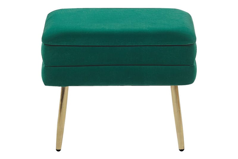 Opbevaringsbænk Odessa Grøn/guld - Grøn/guld - Opbevaring - Opbevaringsmøbler - Kister