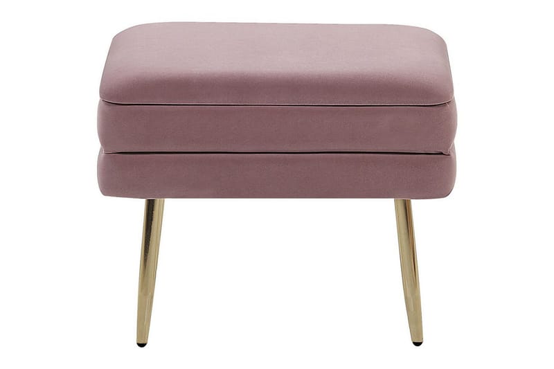 Opbevaringsbænk Odessa Rosa/guld - Rosa/guld - Opbevaring - Opbevaringsmøbler - Kister