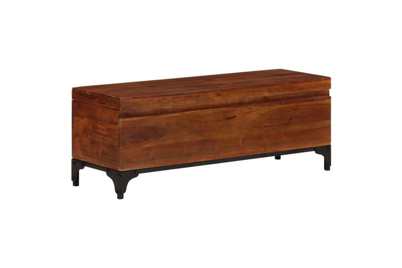 opbevaringskiste 110x35x41 cm massivt akacietræ - Brun - Opbevaring - Opbevaringsmøbler - Kister