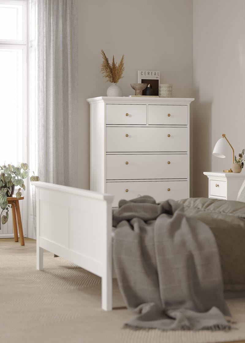 Paris Kommode med 6 skuffer 96x48x140 cm - Opbevaring - Opbevaringsmøbler - Kommode