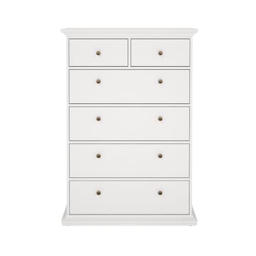 Paris Kommode med 6 skuffer 96x48x140 cm - Opbevaring - Opbevaringsmøbler - Kommode