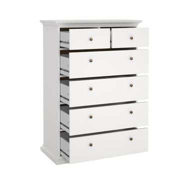 Paris Kommode med 6 skuffer 96x48x140 cm - Opbevaring - Opbevaringsmøbler - Kommode
