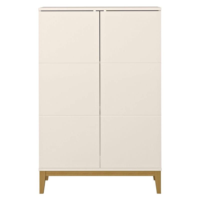 Pelle højskab 80x121 cm - Kashmir og eg - Opbevaring - Opbevaringsmøbler - Skænke & sideboards